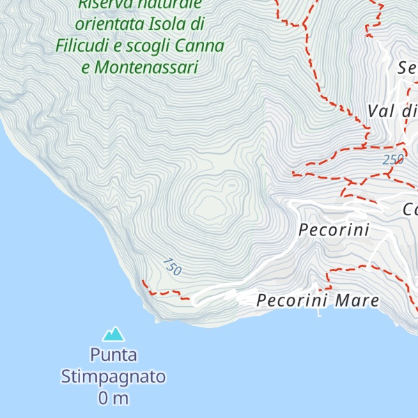 Map of Monte Montagnola