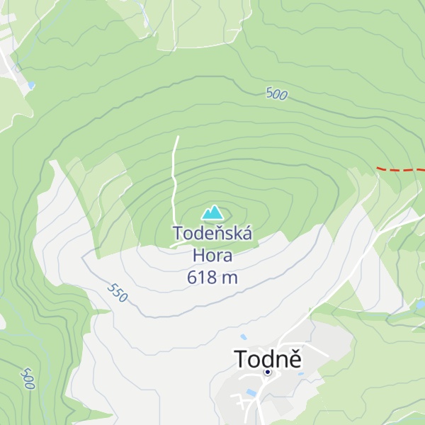 Map of Todeňská Hora