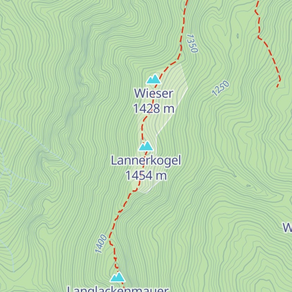 Map of Lannerkogel