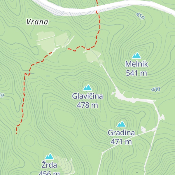 Map of Glavičina