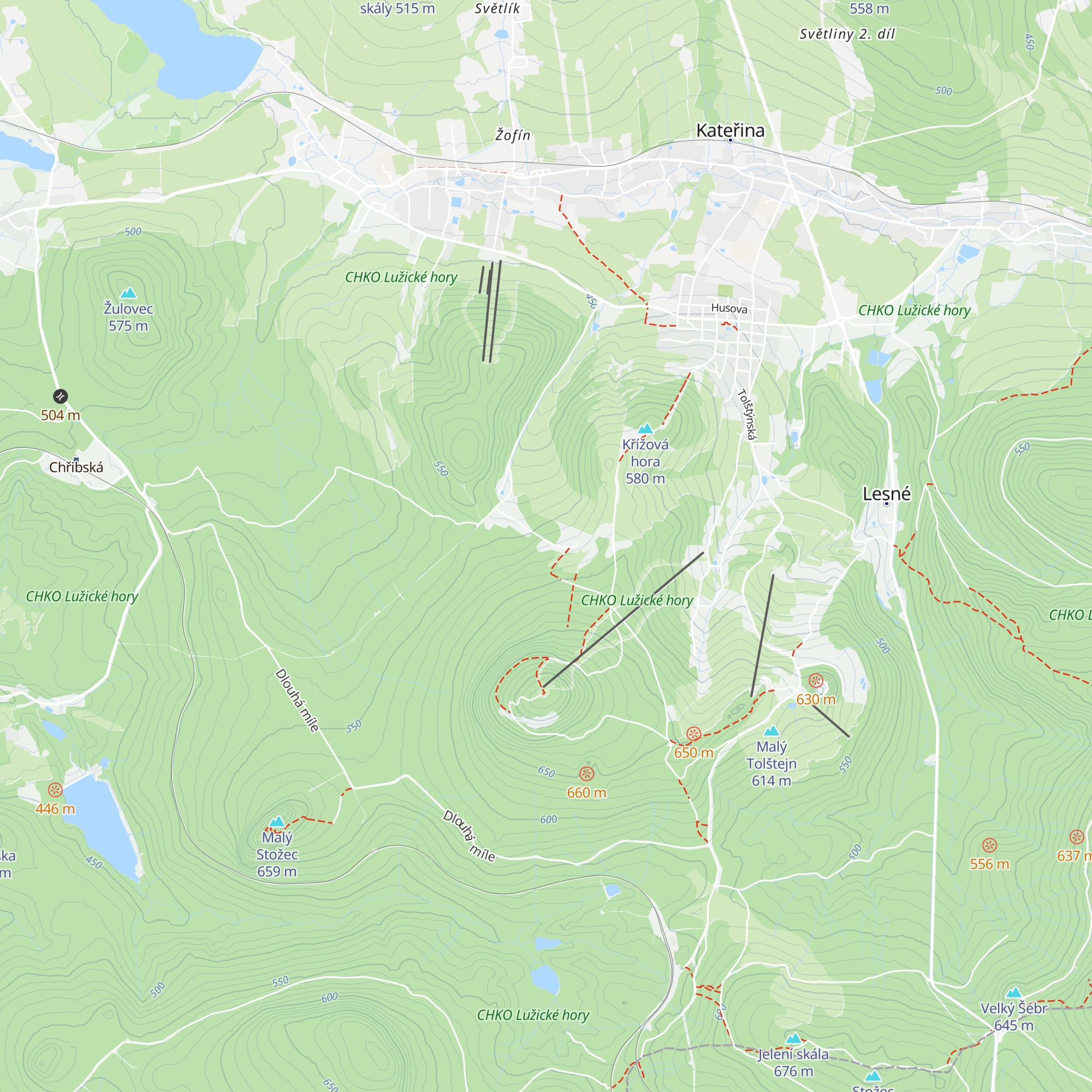 Chata Zvonecek map