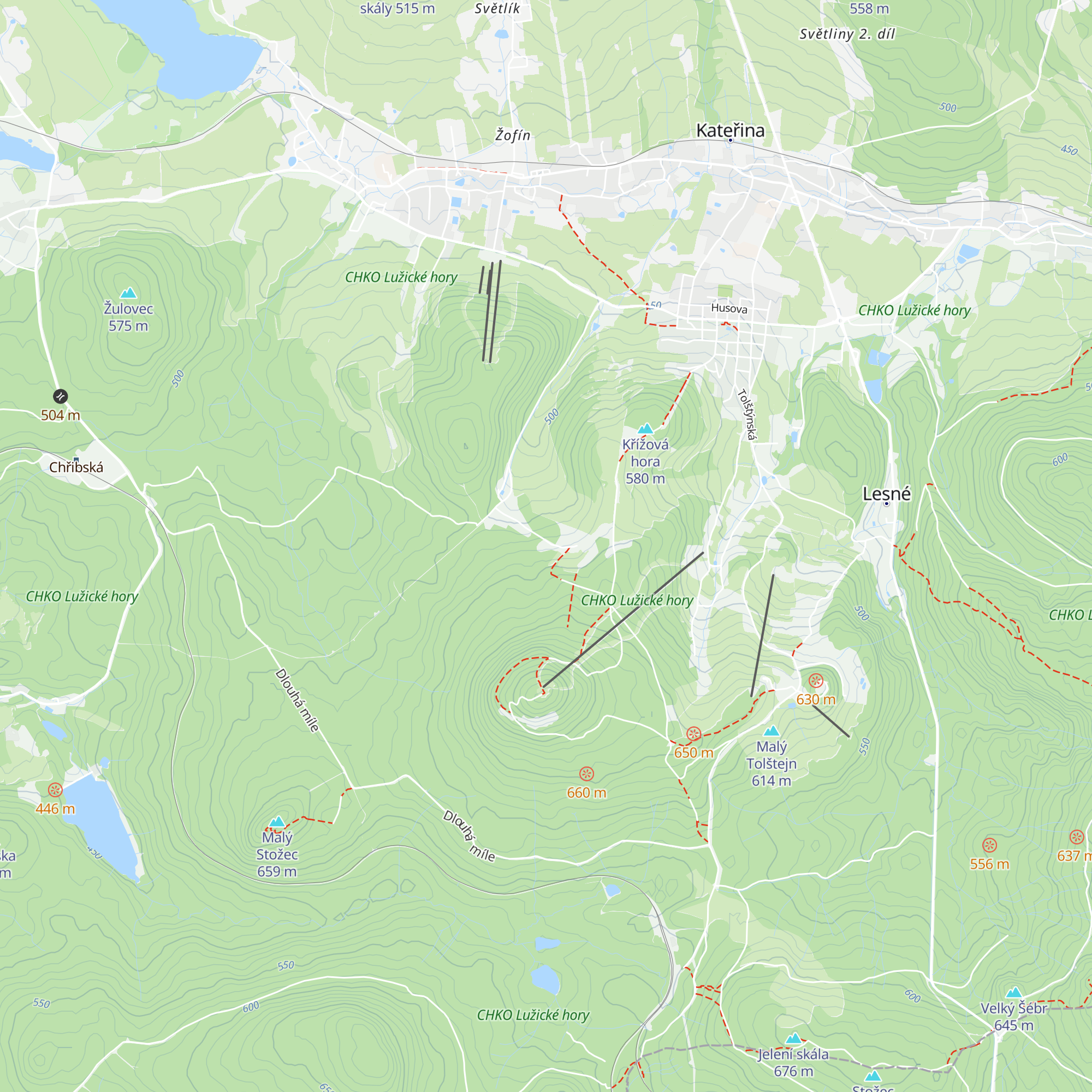 Chata Zvonecek map