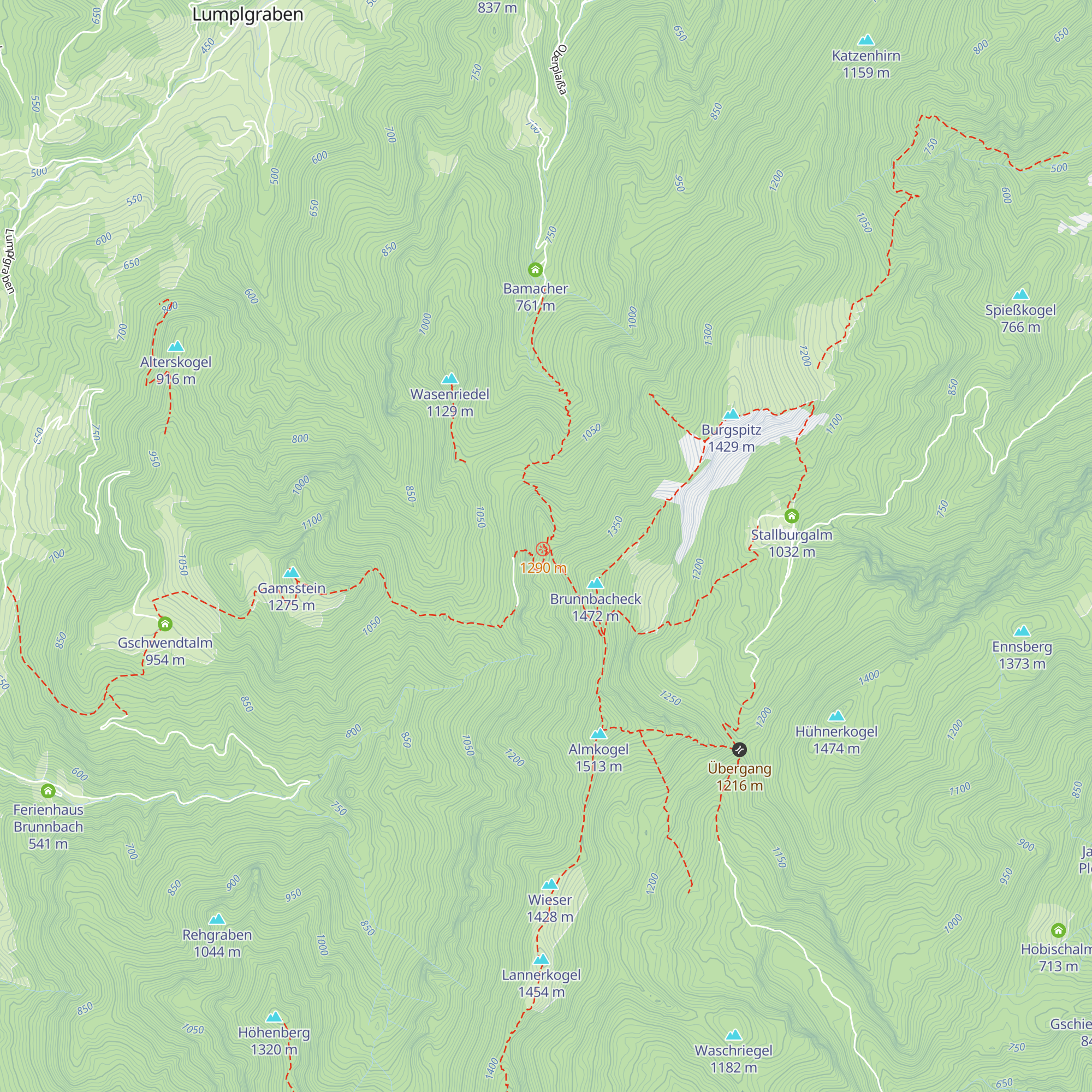 Ennser Hütte map