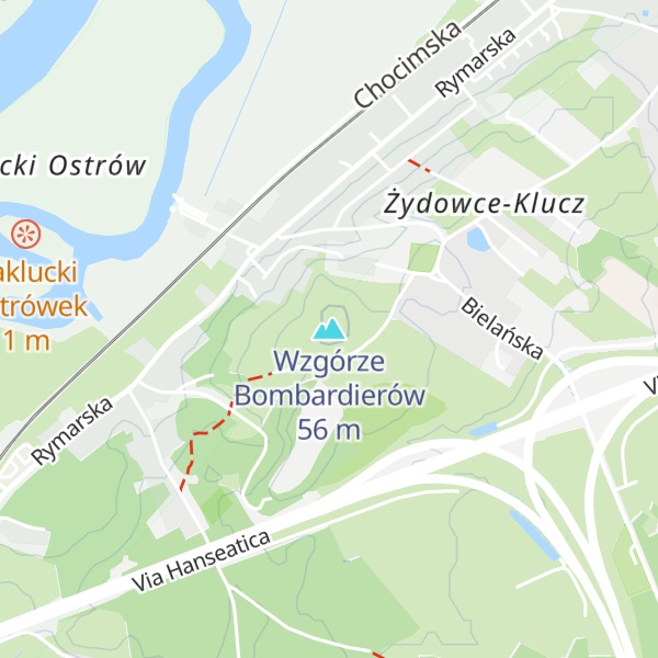 Map of Wzgórze Bombardierów