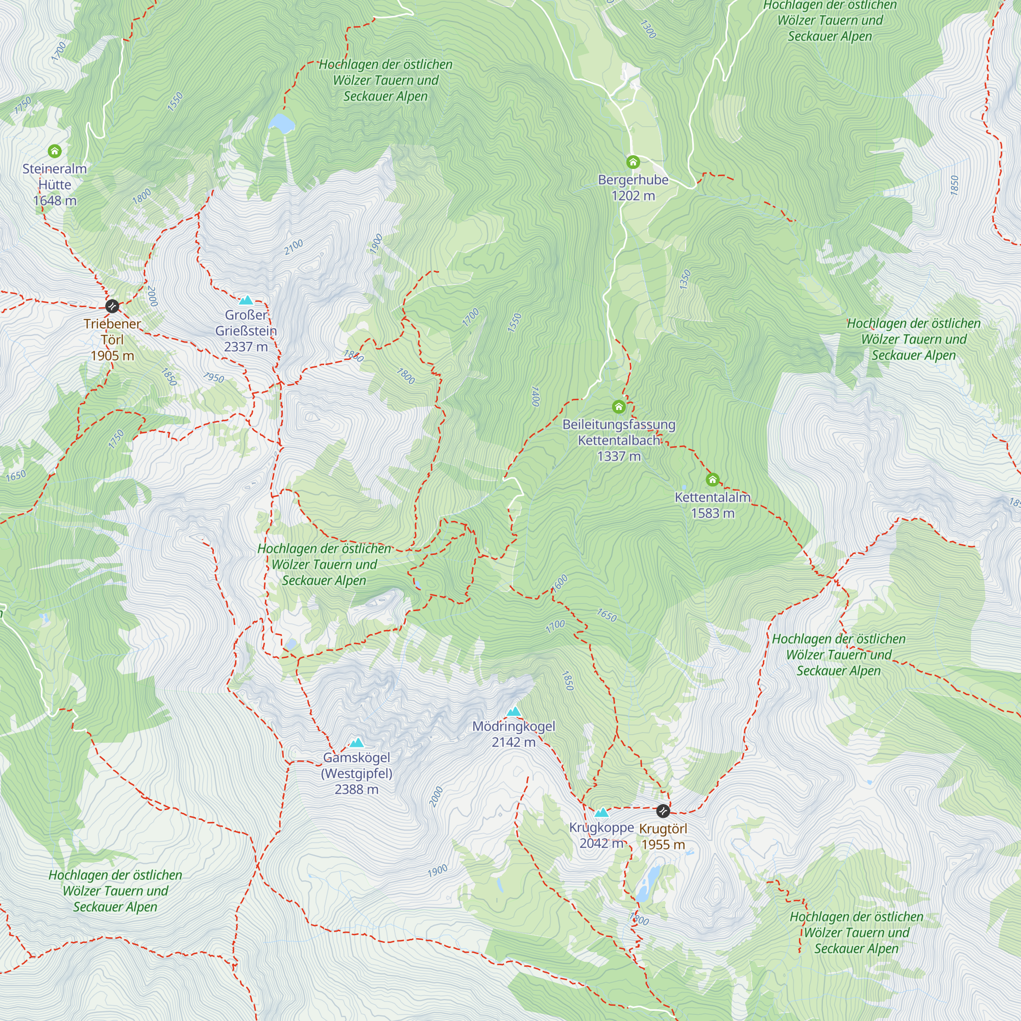 Mödringhütte map