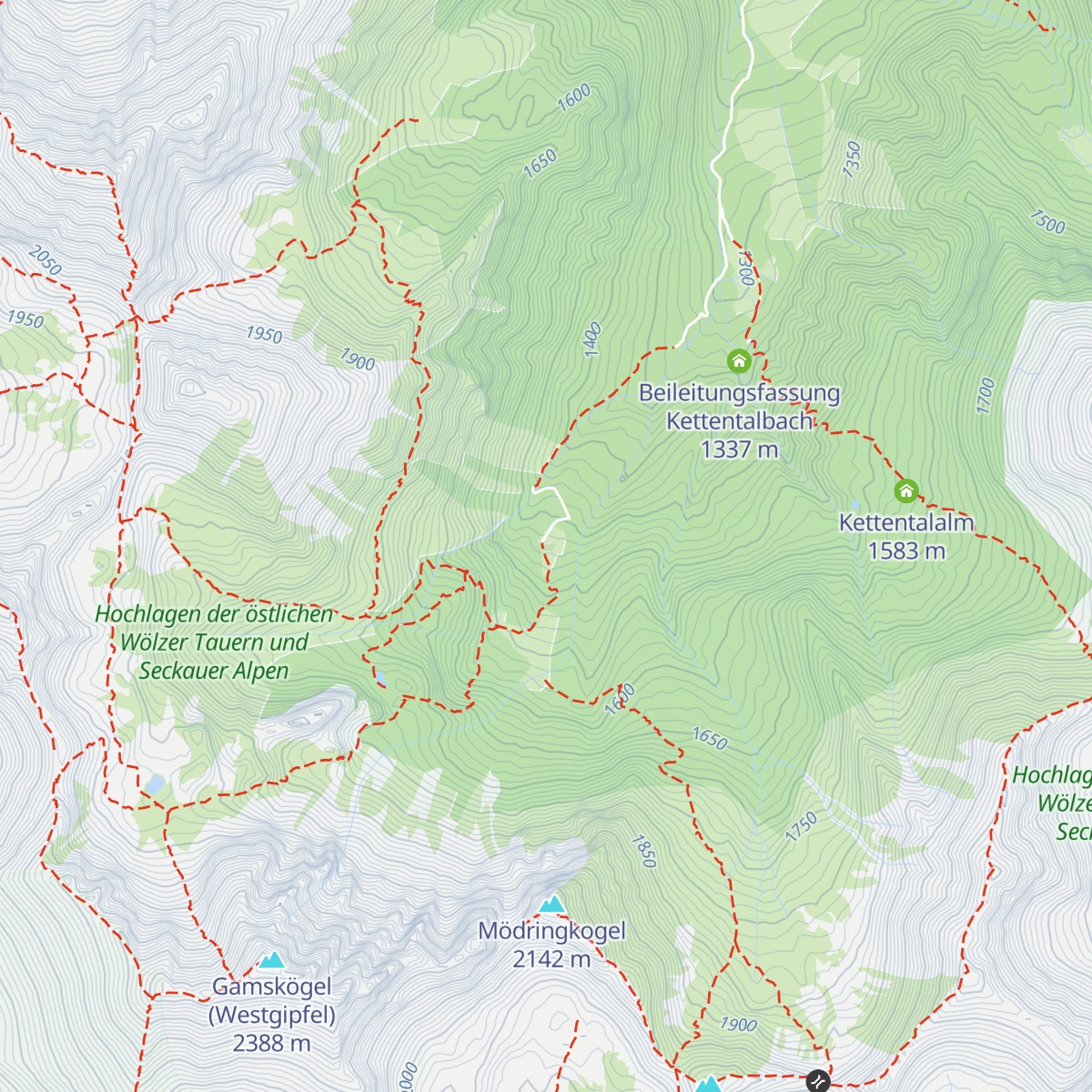 Mödringhütte map