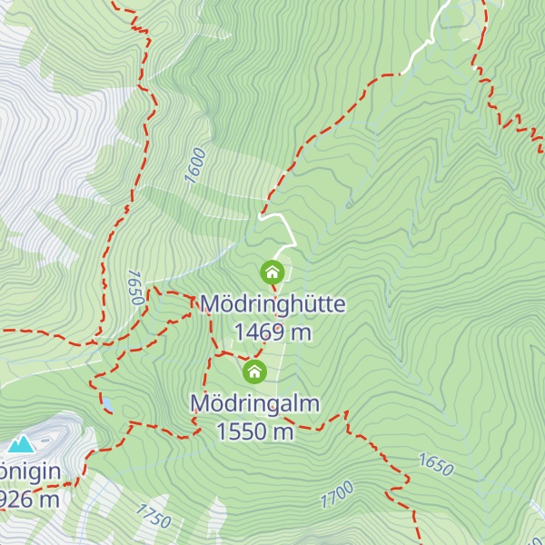 Map of Mödringhütte