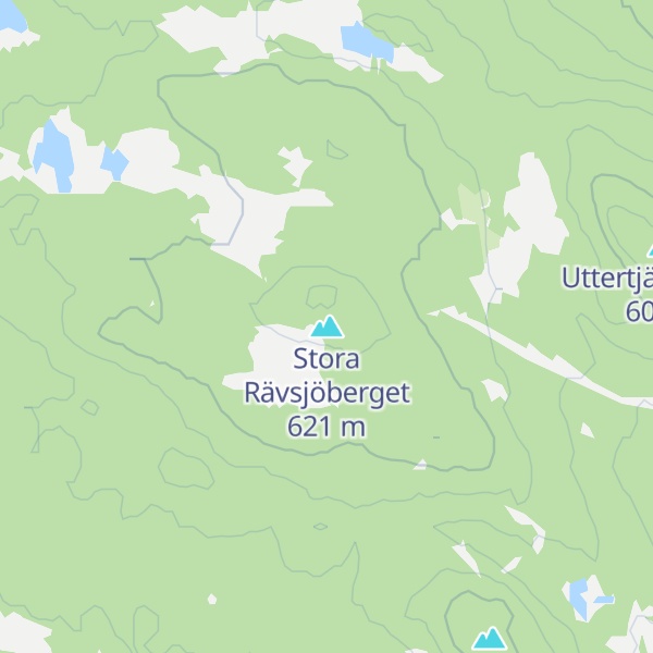 Map of Stora Rävsjöberget