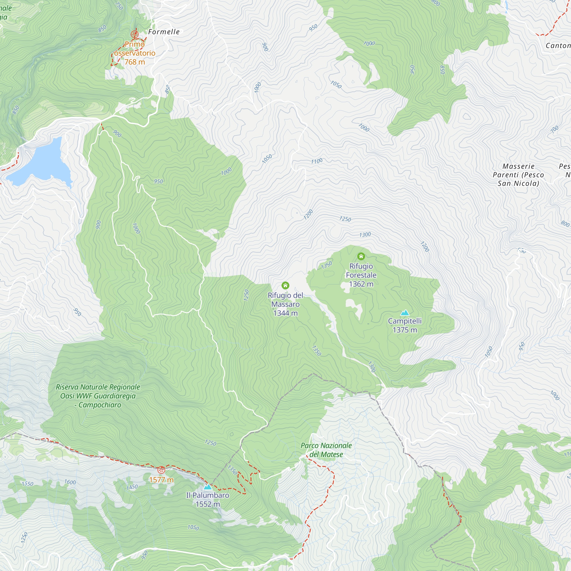 Rifugio del Massaro map