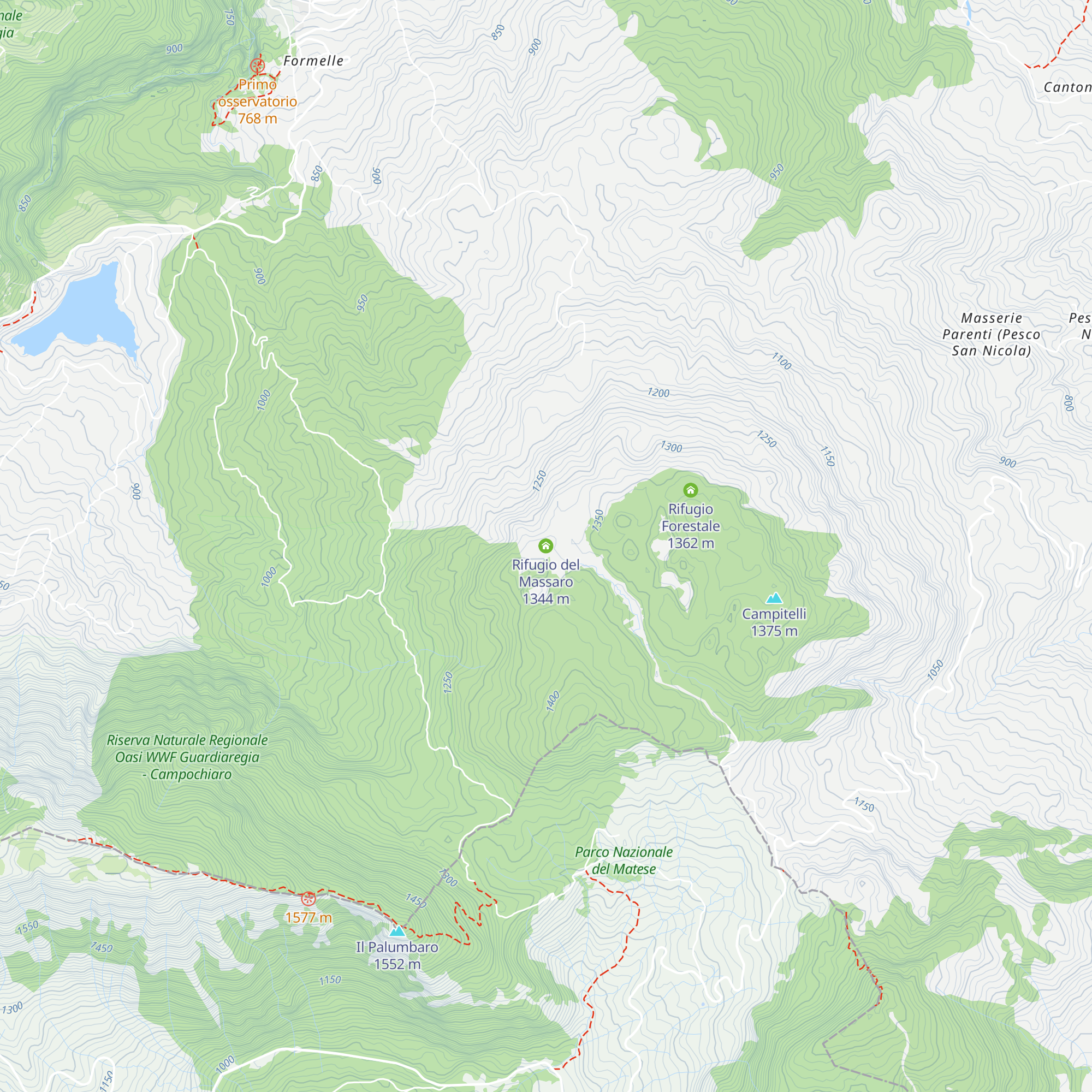 Rifugio del Massaro map