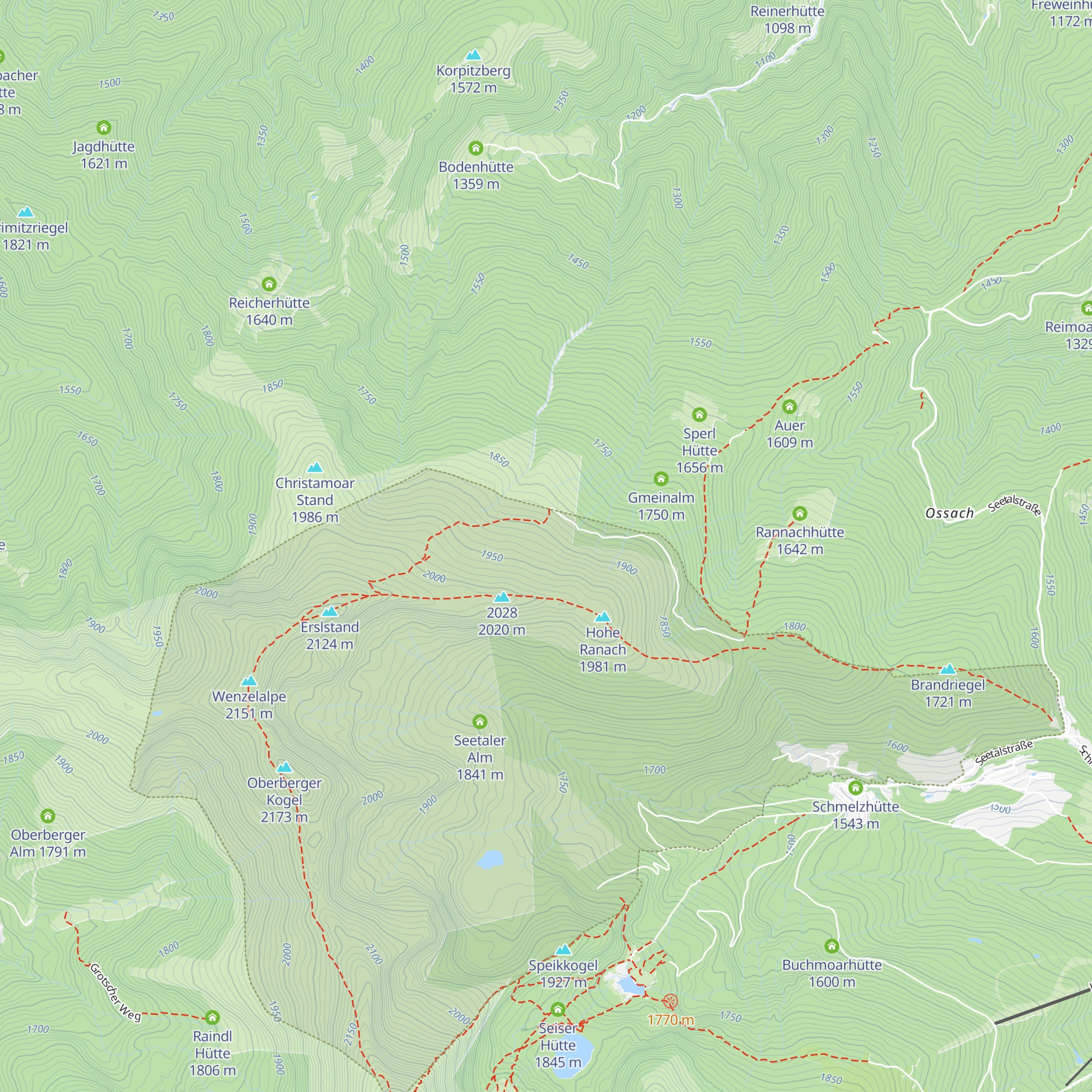 Mühlbacheralm map