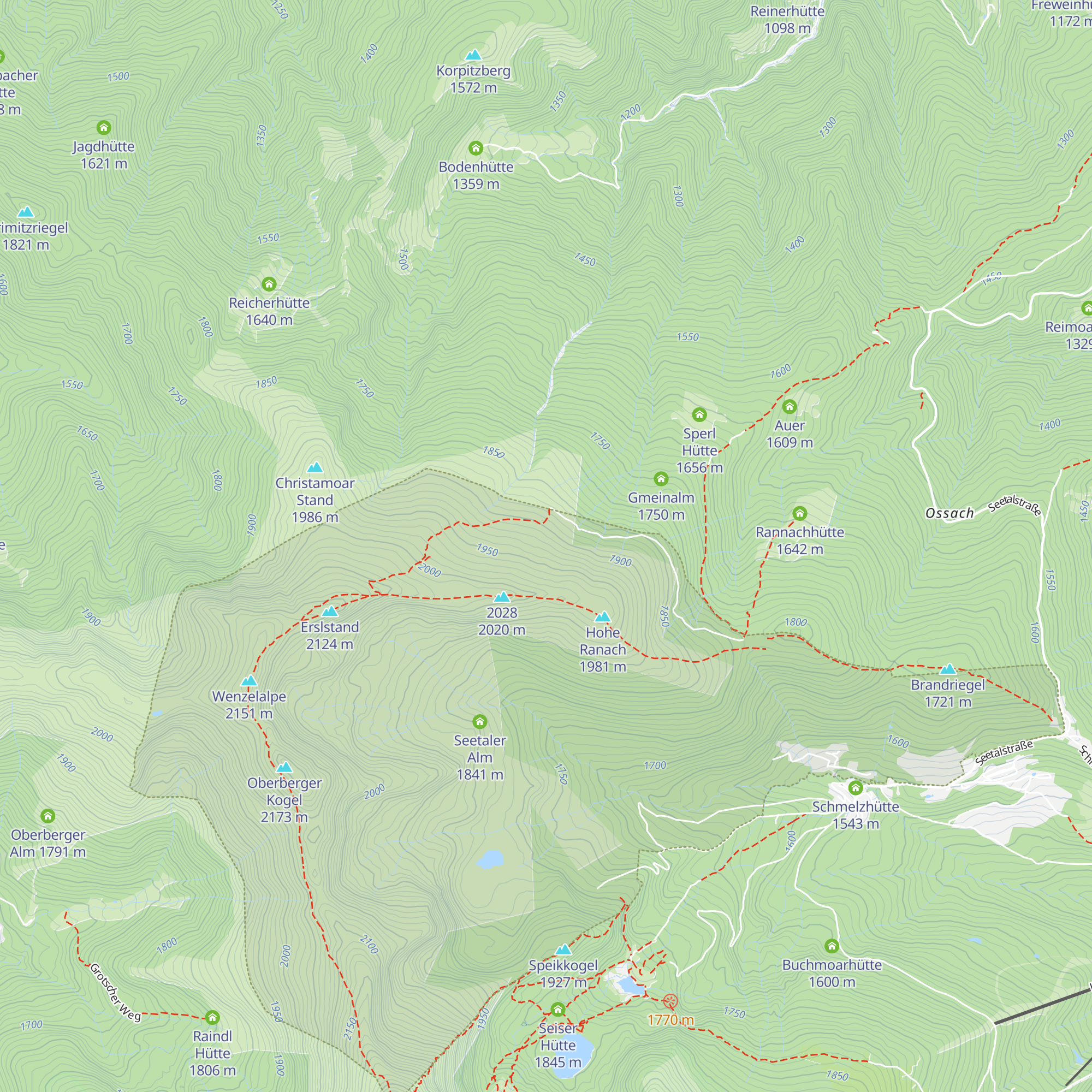 Mühlbacheralm map