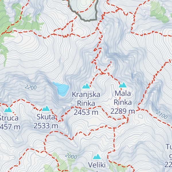 Map of Kranjska Rinka