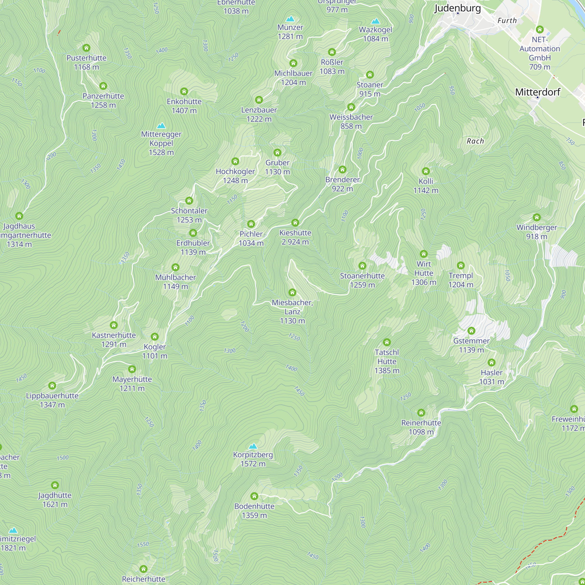 Miesbacher, Lanz map