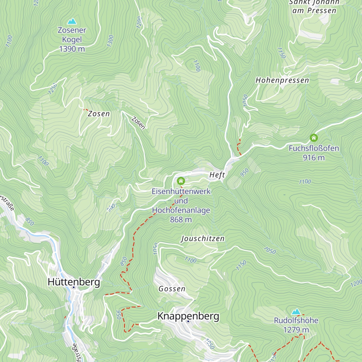Eisenhüttenwerk und Hochofenanlage map