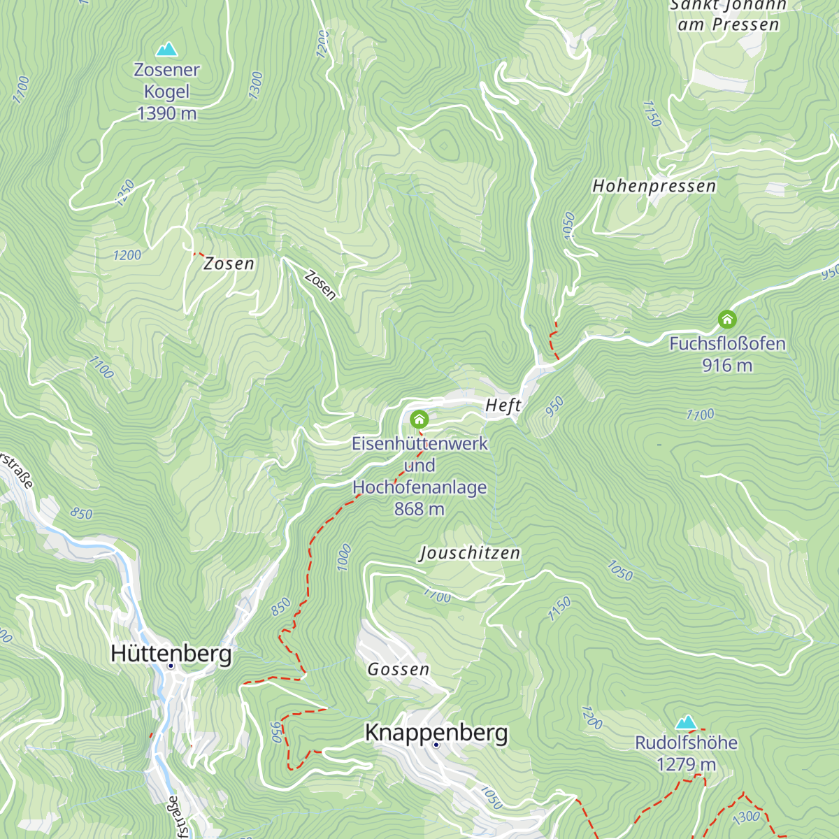 Eisenhüttenwerk und Hochofenanlage map