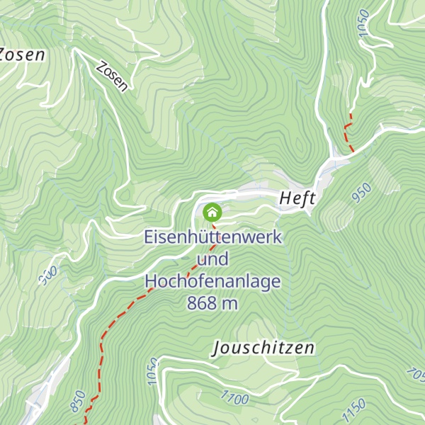 Map of Eisenhüttenwerk und Hochofenanlage