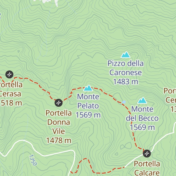 Map of Monte Pelato