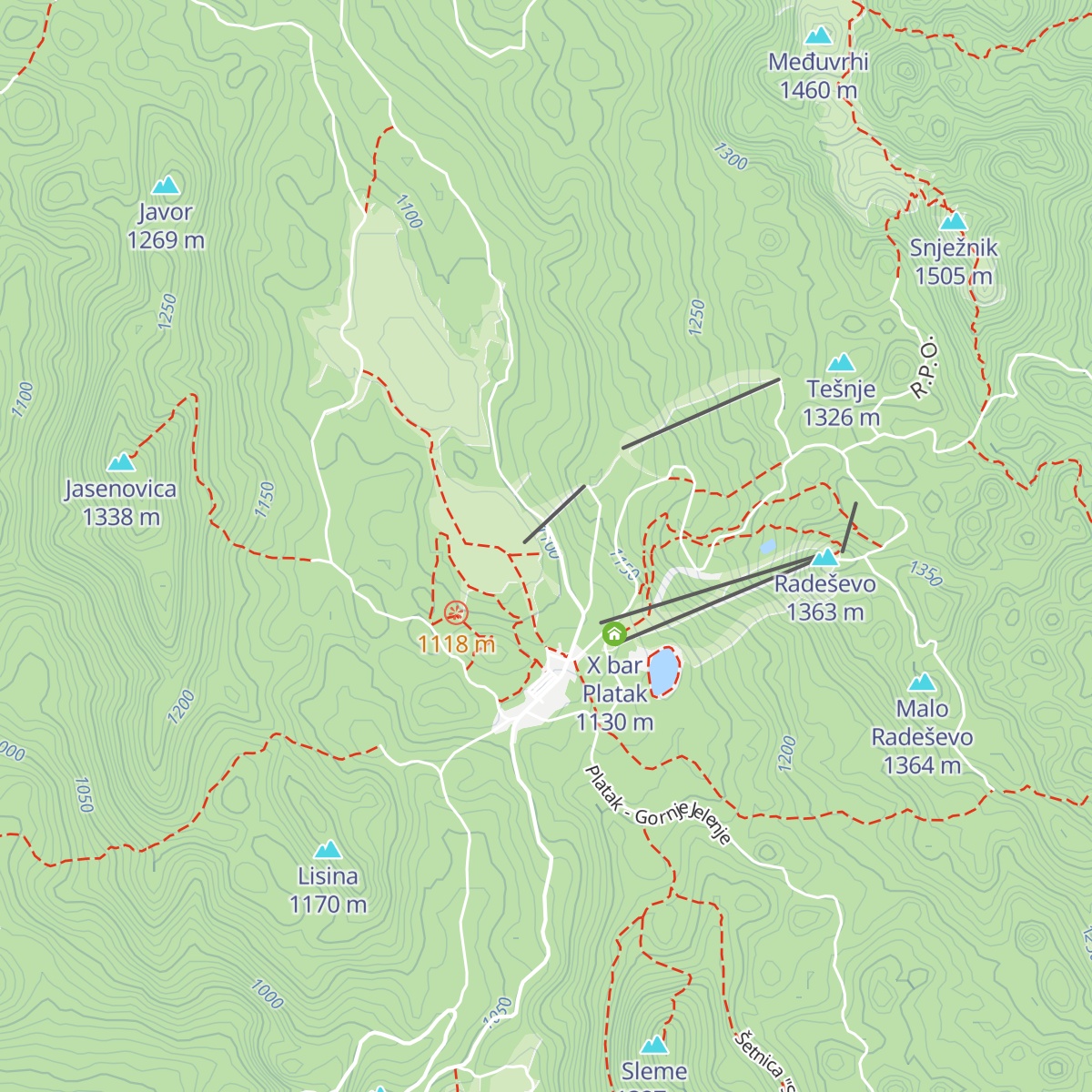 Veliki dom "Platak" map