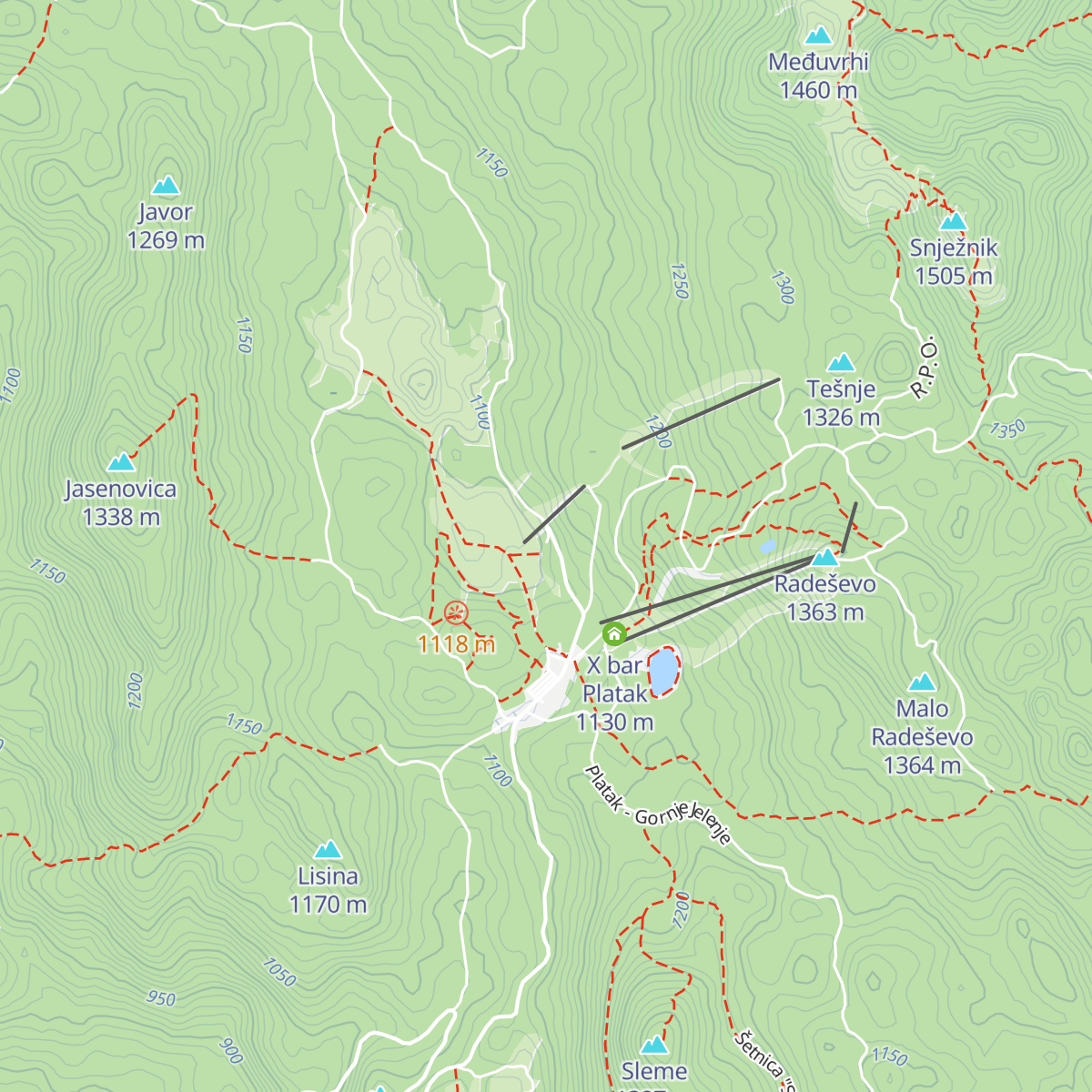 Veliki dom "Platak" map