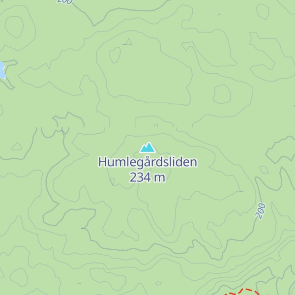 Map of Humlegårdsliden