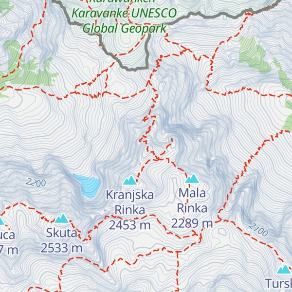 Map of Koroška Rinka