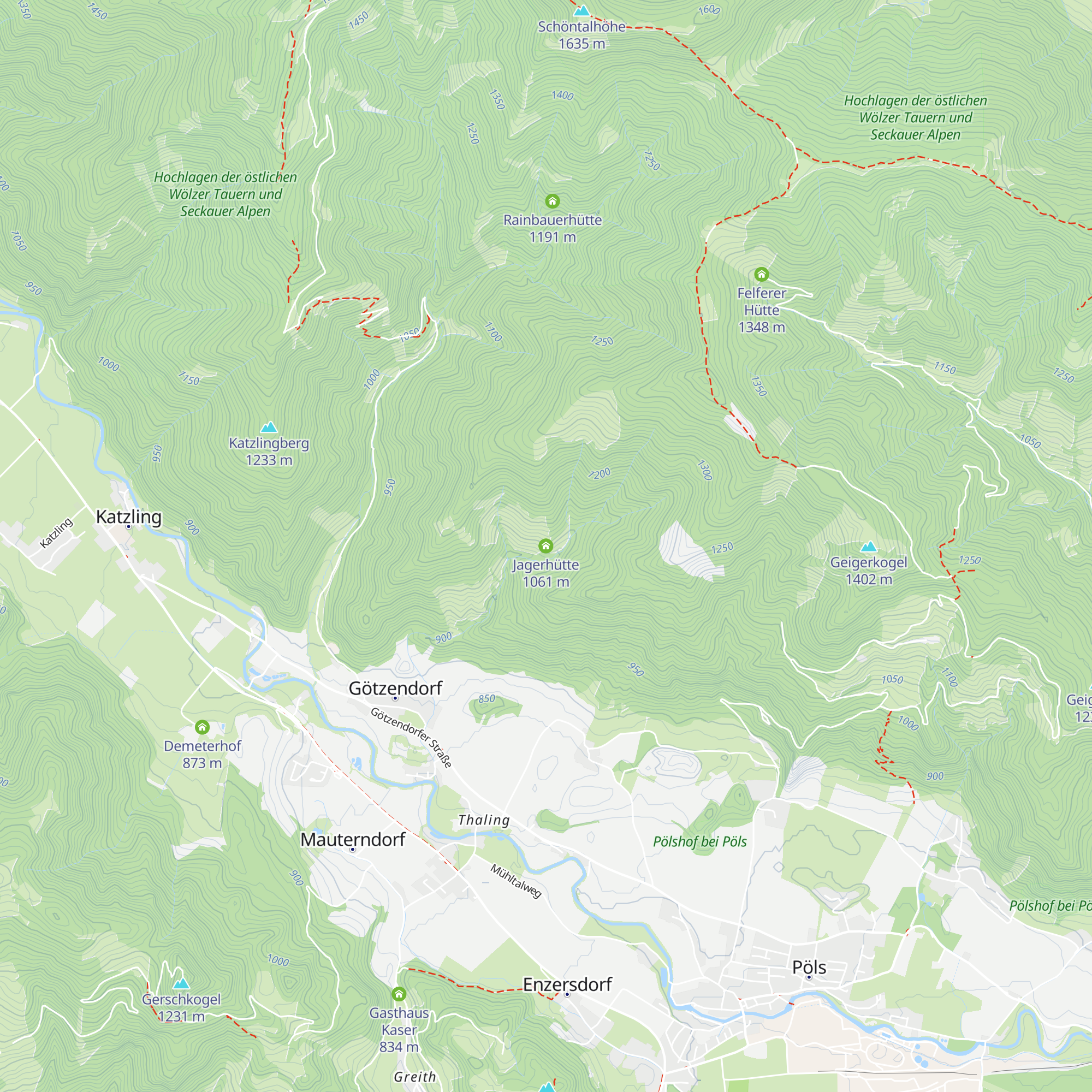 Jagerhütte map