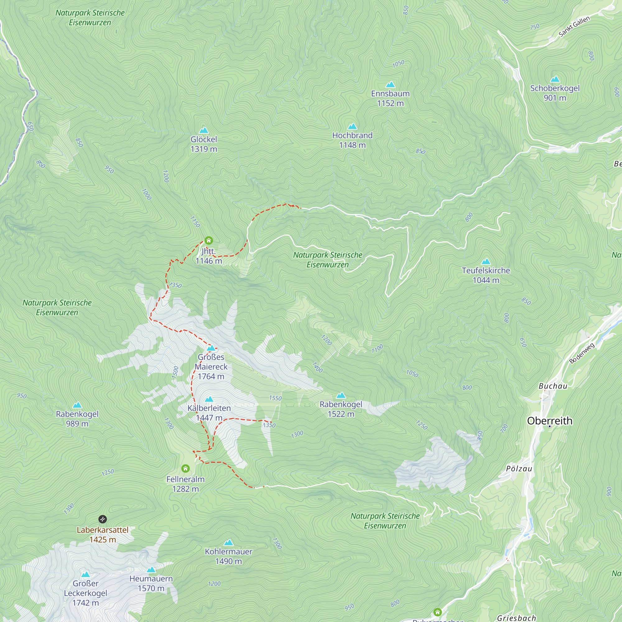 Kohlmannalm map