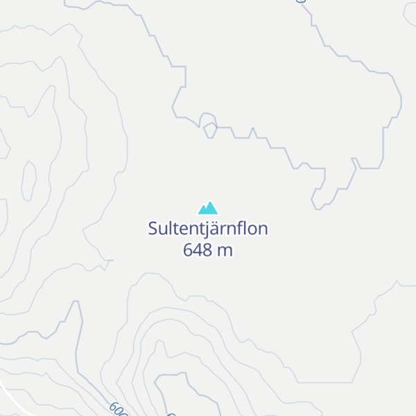 Map of Sultentjärnflon