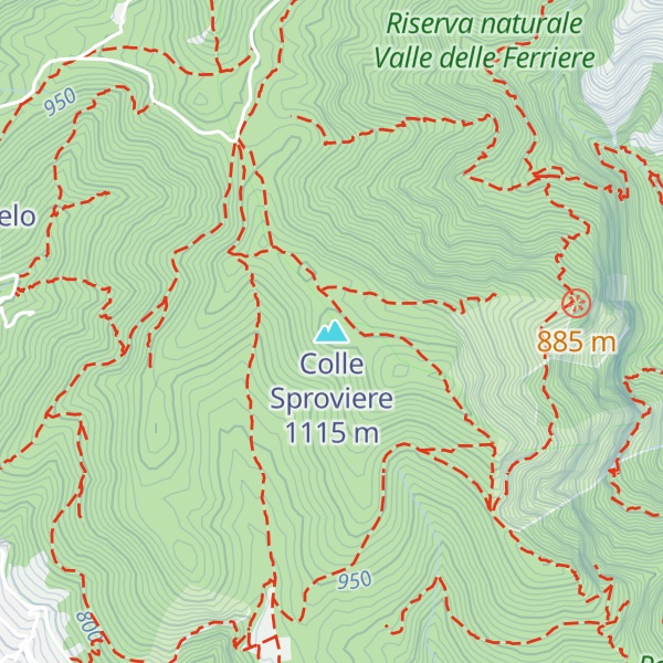 Map of Colle Sproviere