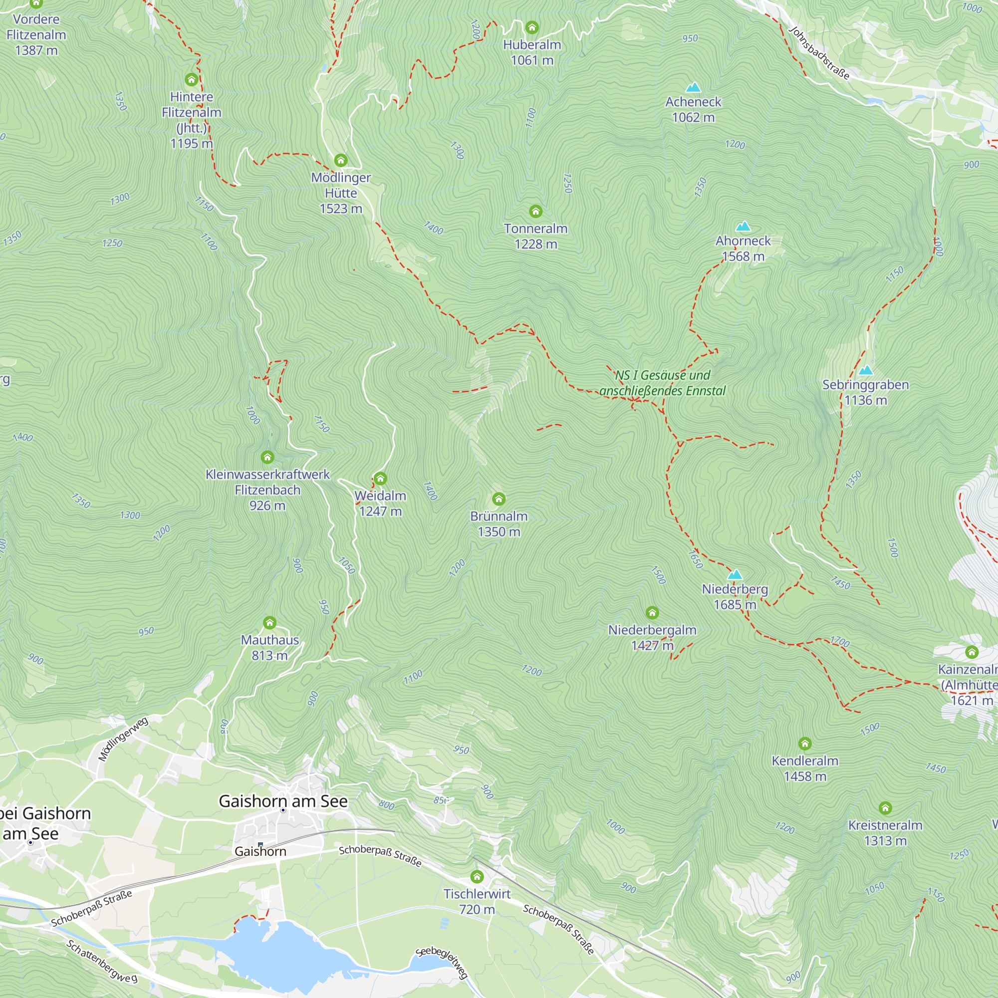 Brünnalm map