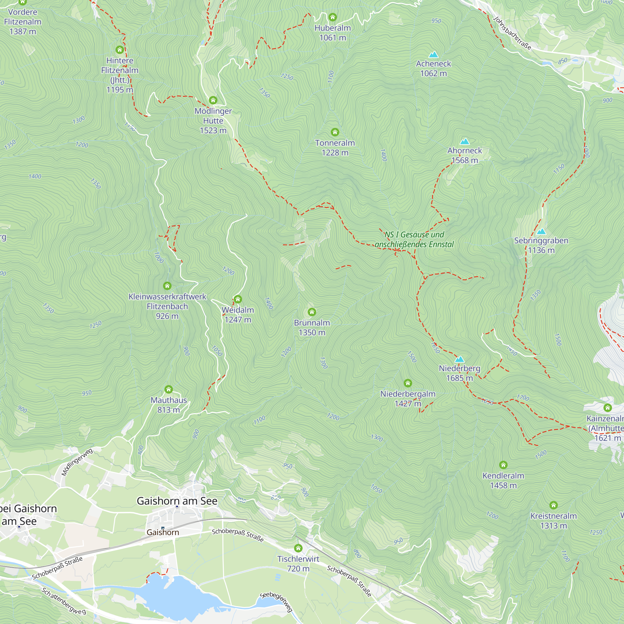 Brünnalm map