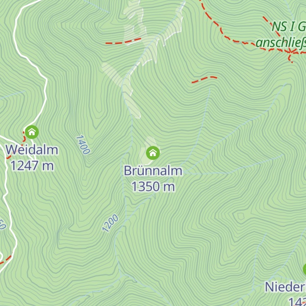 Map of Brünnalm