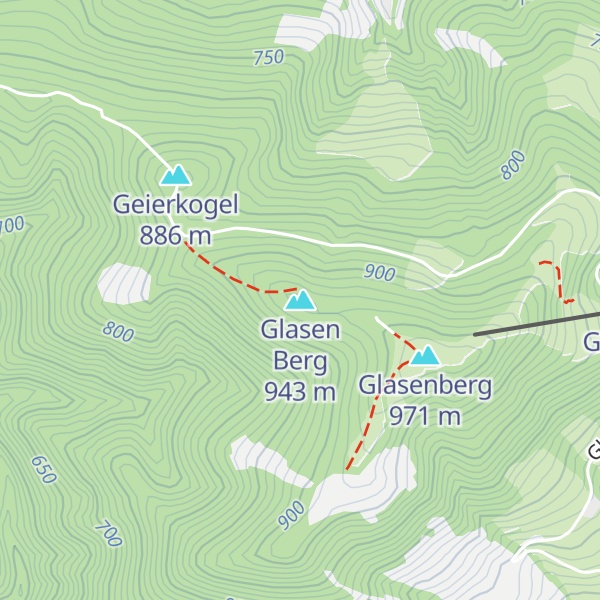 Map of Glasen Berg