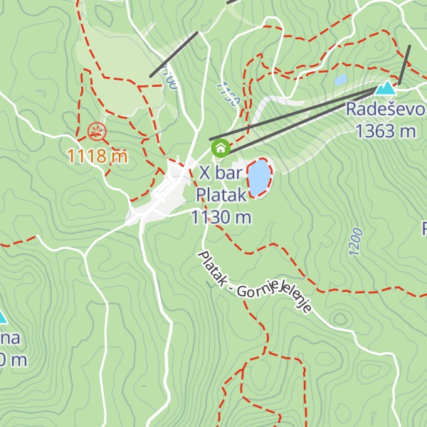 Map of Planinarski dom "Sušak"
