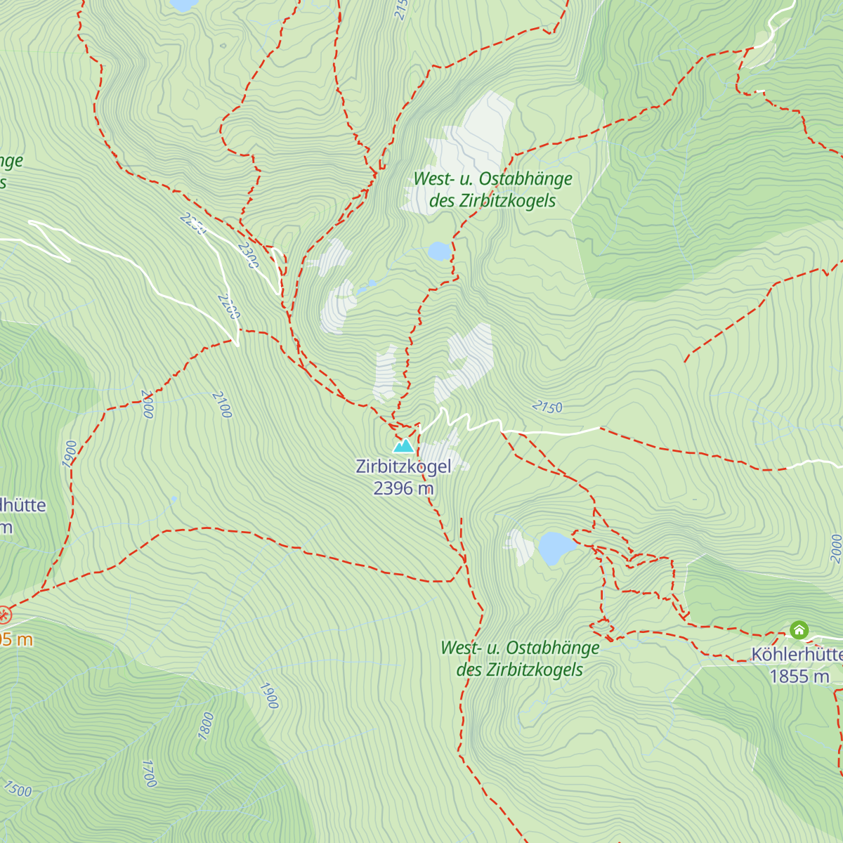 Zirbitzkogel Schutzhaus map