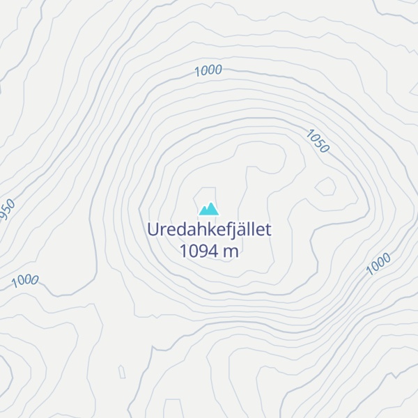 Map of Uredahkefjället
