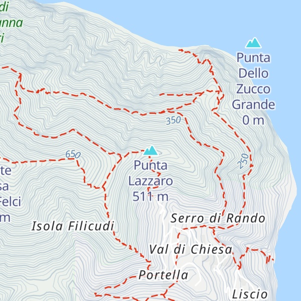 Map of Punta Lazzaro