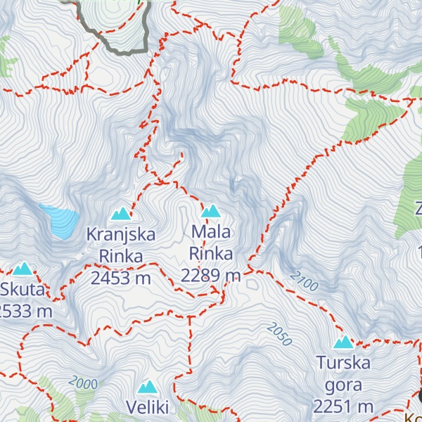 Map of Mala Rinka