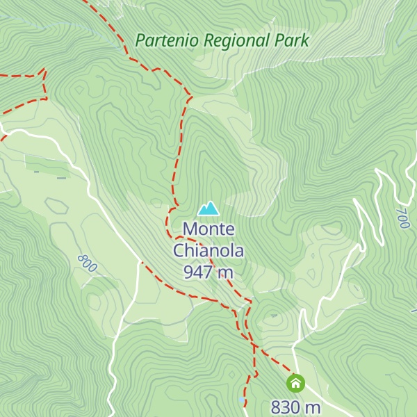 Map of Monte Chianola