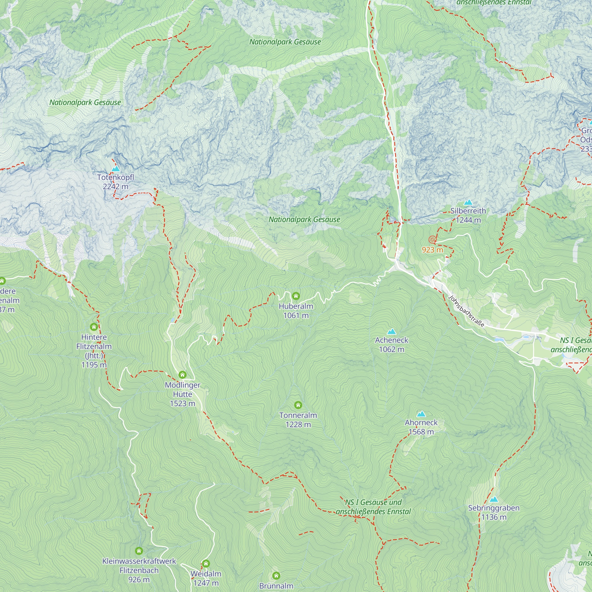 Huberalm map