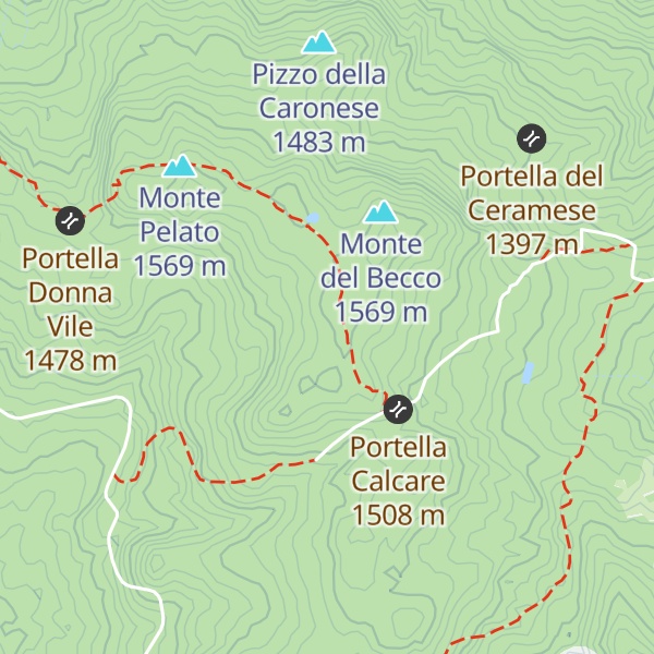 Map of Monte Aquilina