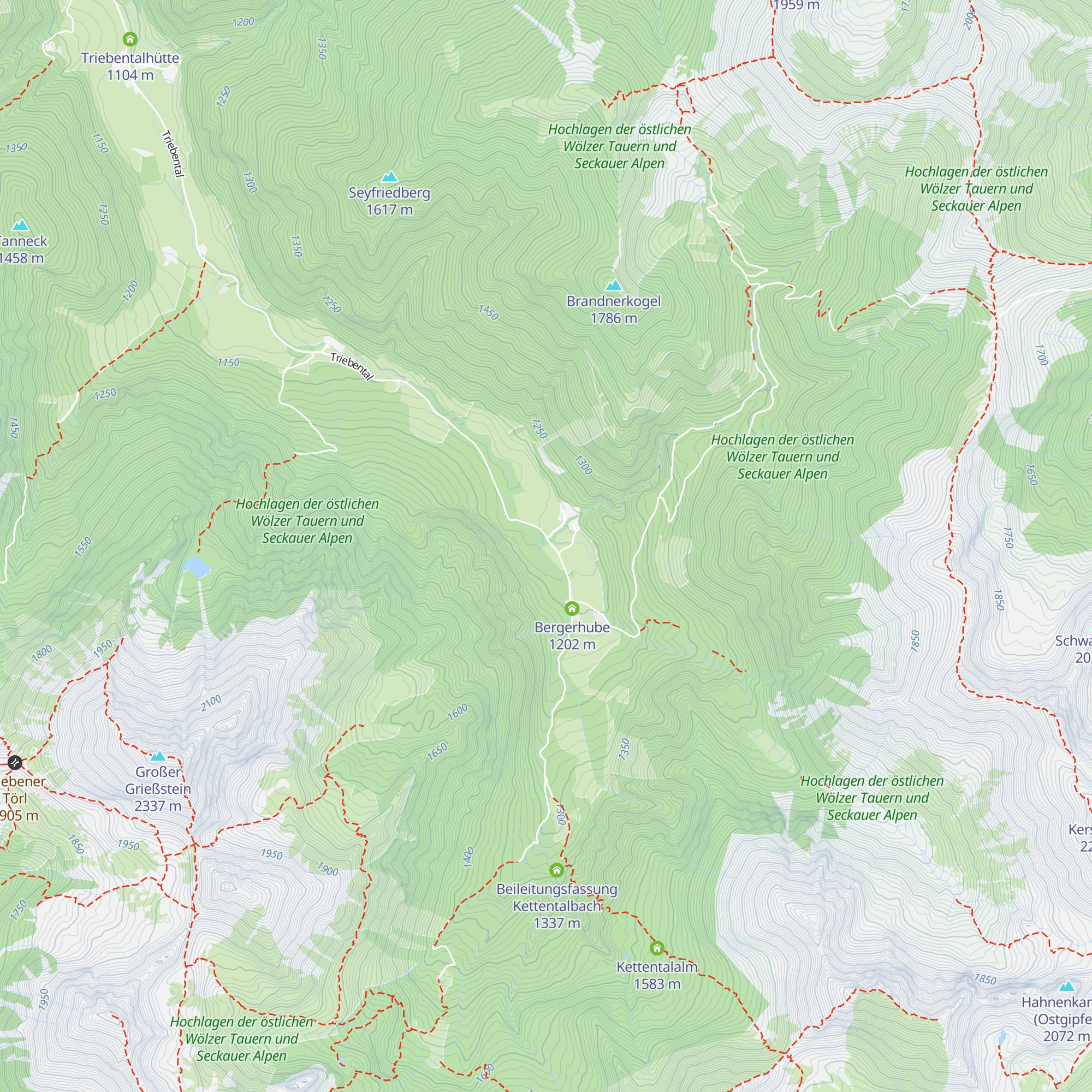 KW Hinteres Triebental map