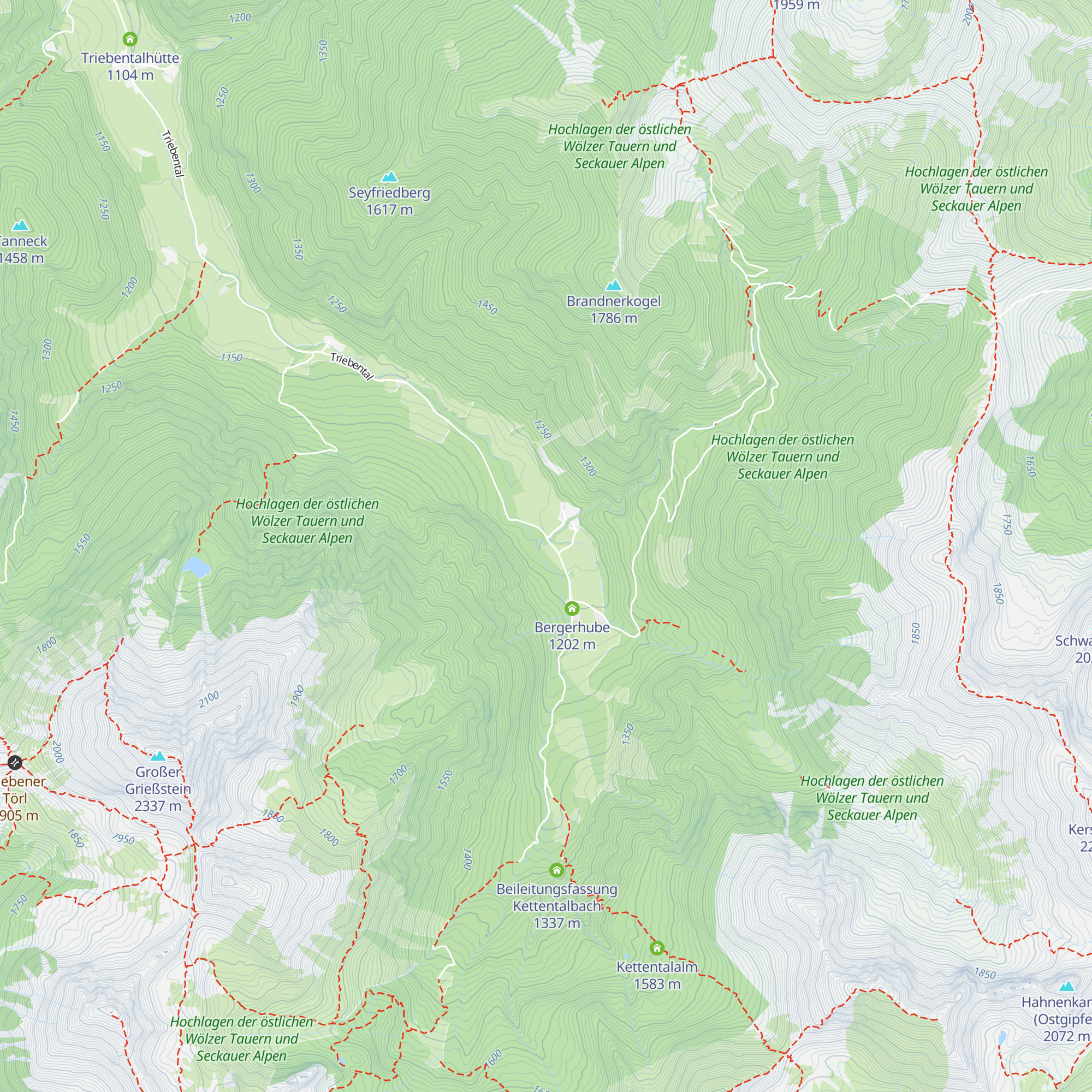 KW Hinteres Triebental map