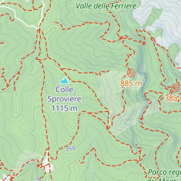 Map of Colle delle Vene
