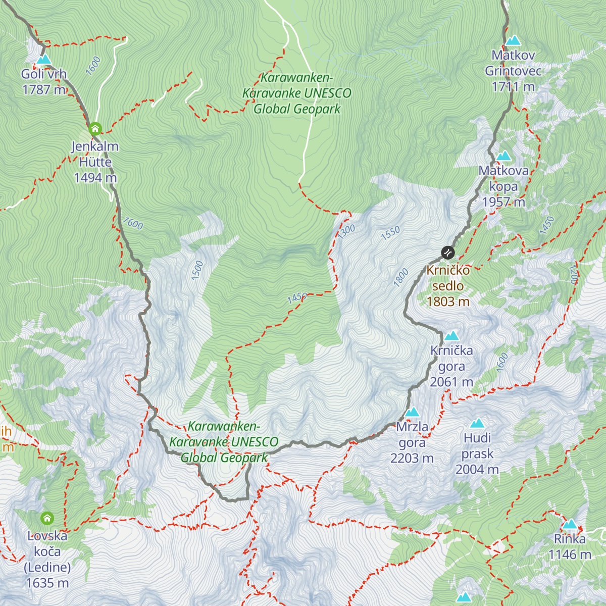 Offner-Hütte map