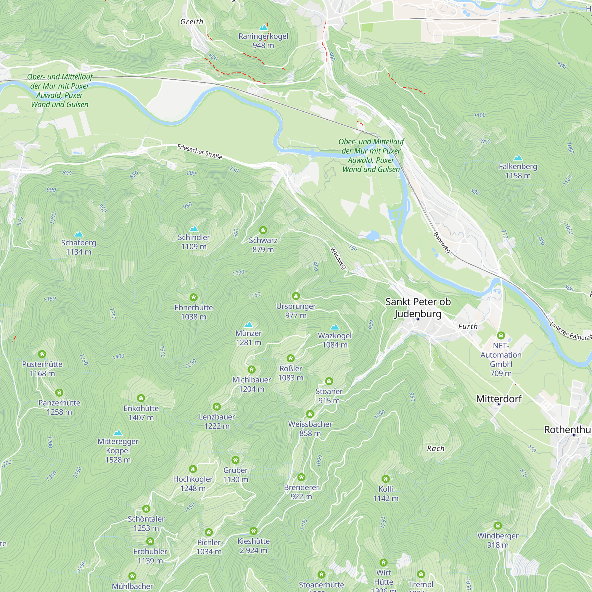Ursprunger map