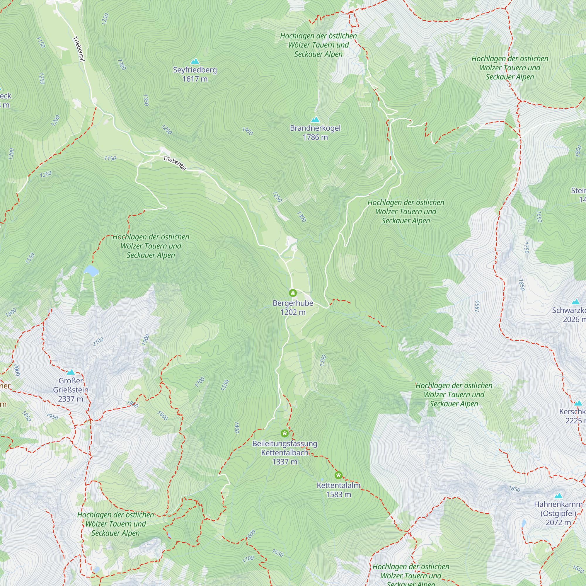 Bergerhube map