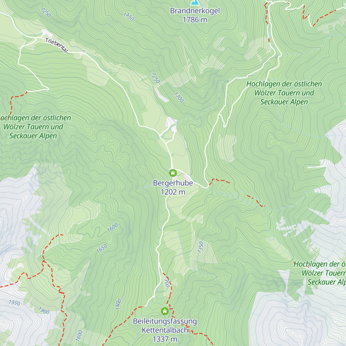 Bergerhube map