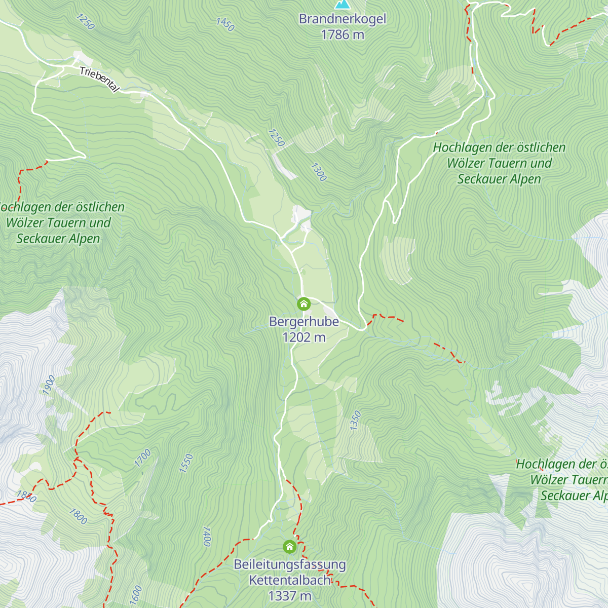 Bergerhube map